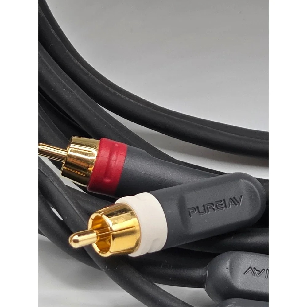 Belkin PureAV RCA Audio Cable OS Black Excellent Stereo Interconnect Gold 12 ft